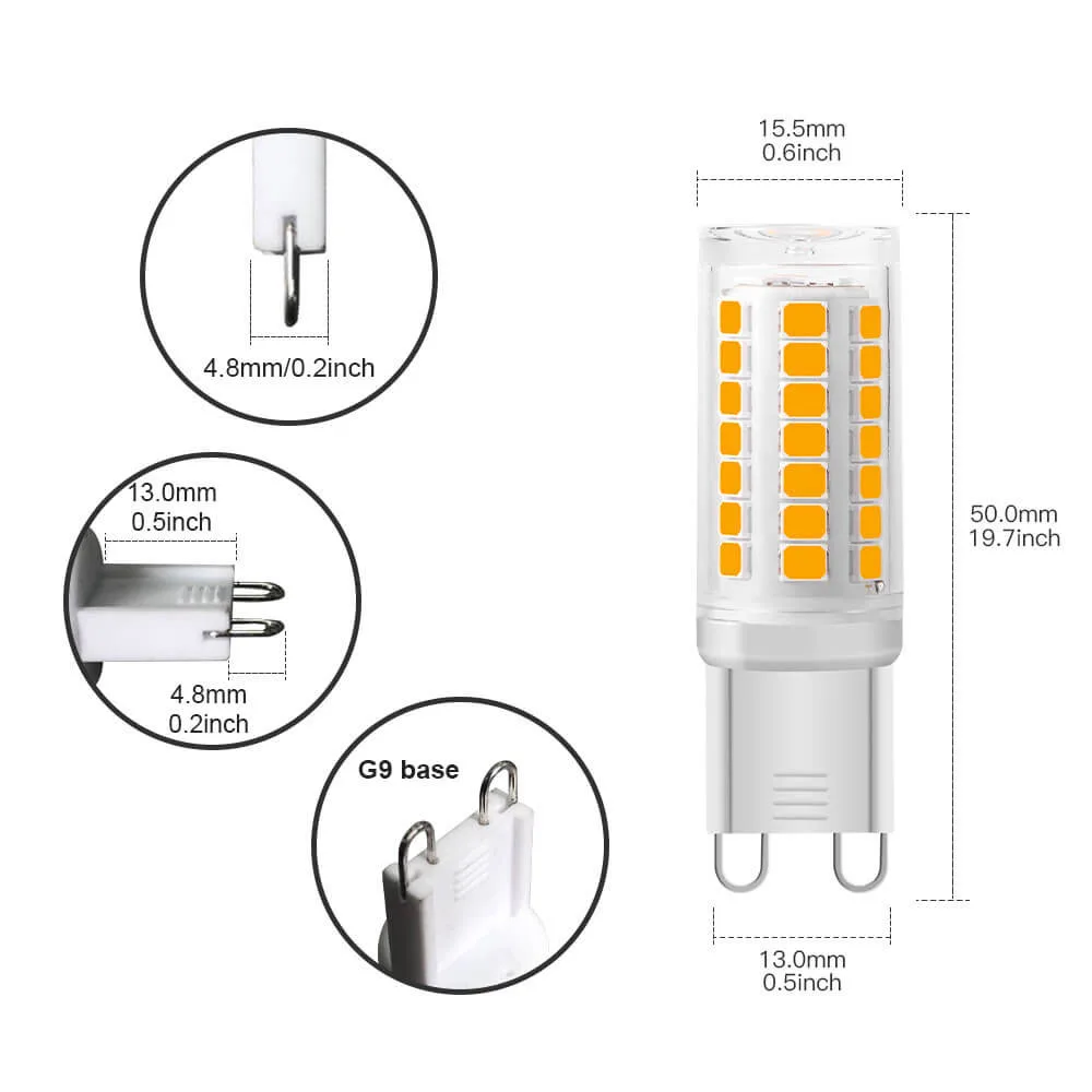 Focos 110V LED Bulbs 7W Capsule Lampada Pricelist G9 LED 220V