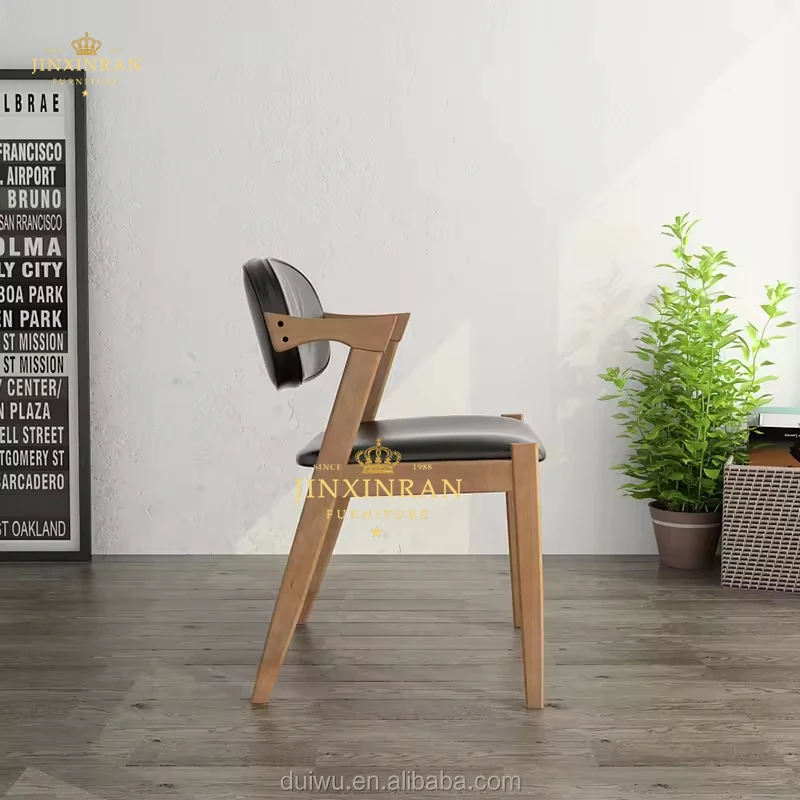 Ergonomic Comfortable Wooden Z Shape Chair - Wrought Iron Chairs