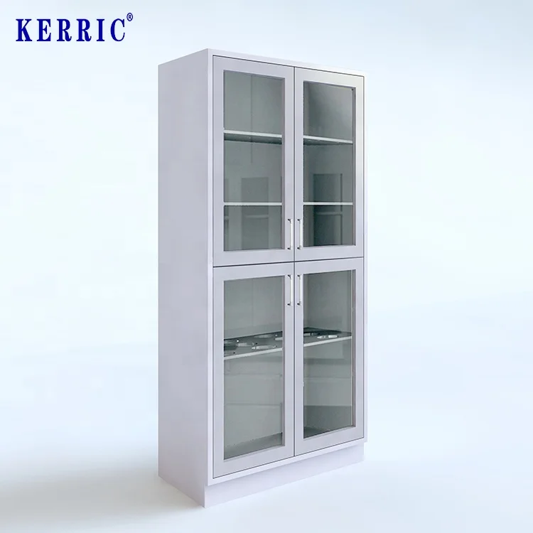 Laboratory Furniture Steel Glass Door Lab Chemical Storage