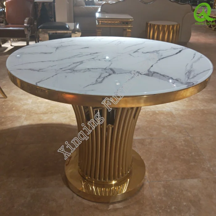 Stainless Steel Base Glass Top Small Round Dining Table Buy Small Round Dining Table Cheap Small Round Dining Table Round Rotating Dining Table Product On Alibaba Com