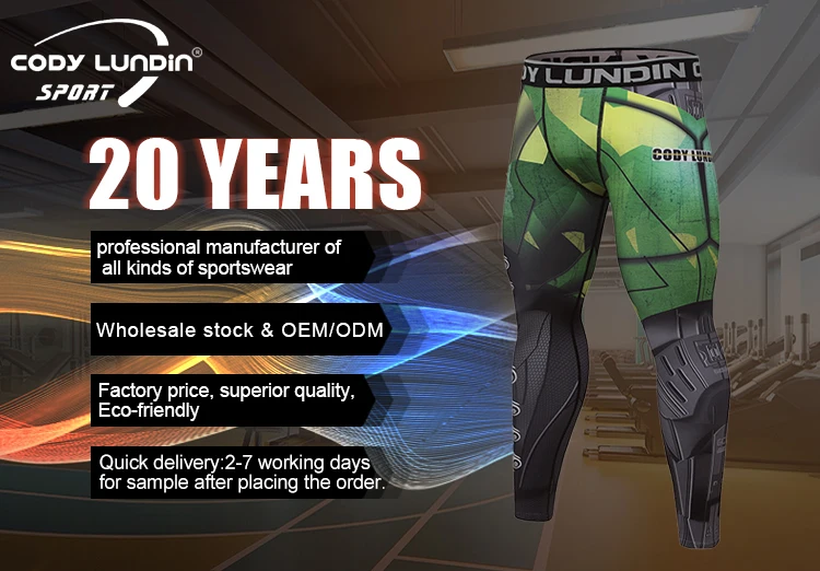 OEM BJJ Spats Leggings Custom Logo Men Compression Pants for MMA Grappling Combat Sports Quick Dry Printed Training Tights