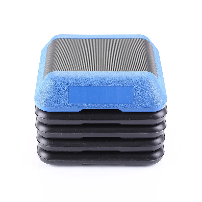 Adjustable High Step Aerobic Platform for Home Gym Exercise 16"x16" Workout Single with 4 Risers