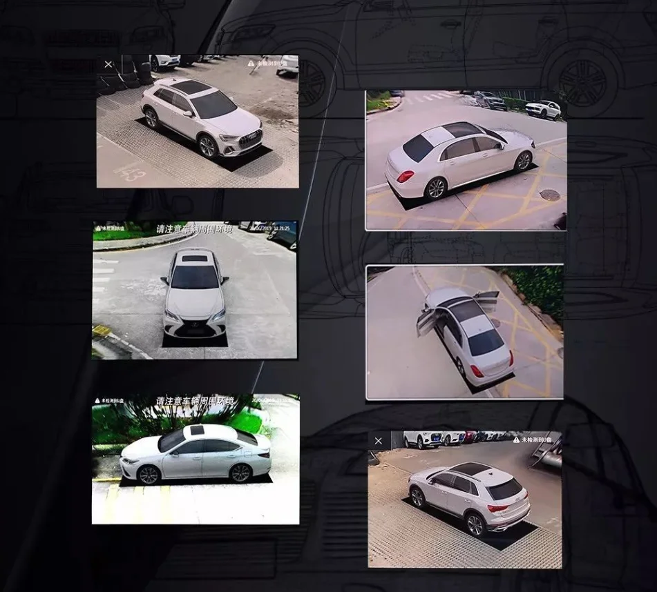 4 Channel 720P Bird View Reverse Car Security Camera 360 Degree All Round View Car Camera System for BENZ C Class