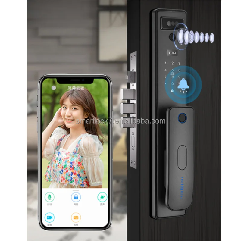 Smart Home System Full Automatic Security Door Lock System Electric Keyless Digital Fingerprint Combination Smart Door Lock