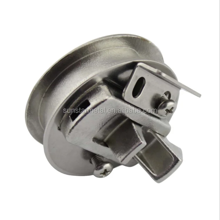 Marine Stainless Steel Slam Latch Flush Door Pull Boat Hardware for Deck Hatch Door
