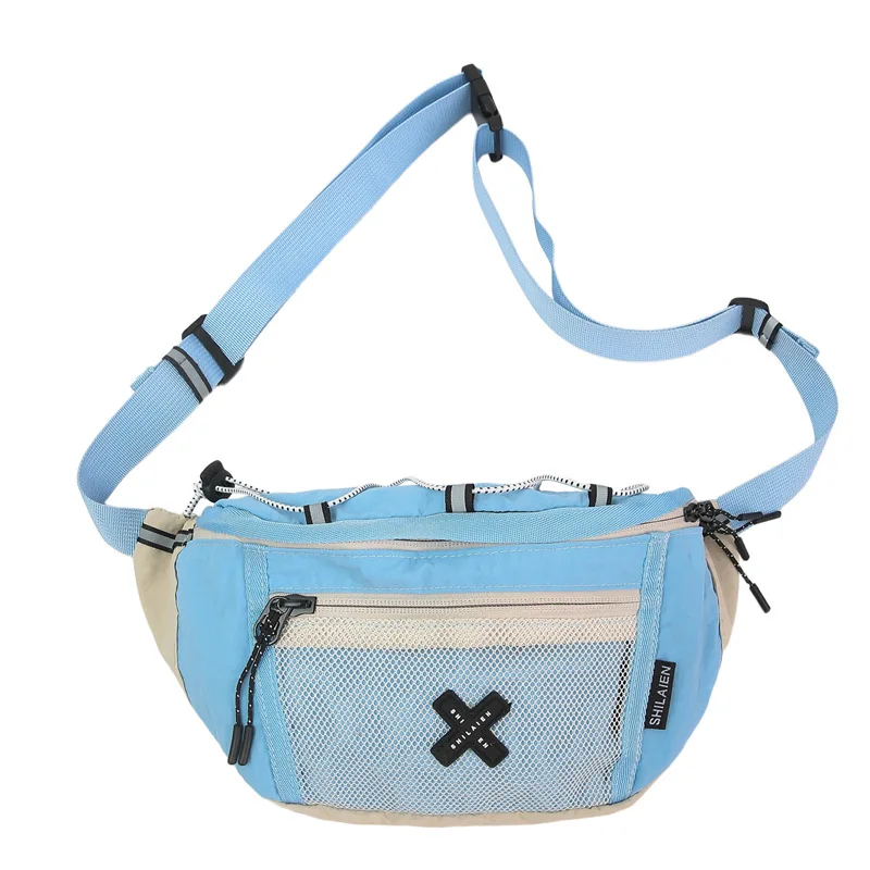 2026 New Four Seasons Versatile Couple Casual Trendy Brand Fashionable Niche Design Nylon Zipper Unisex Small Chest Bag