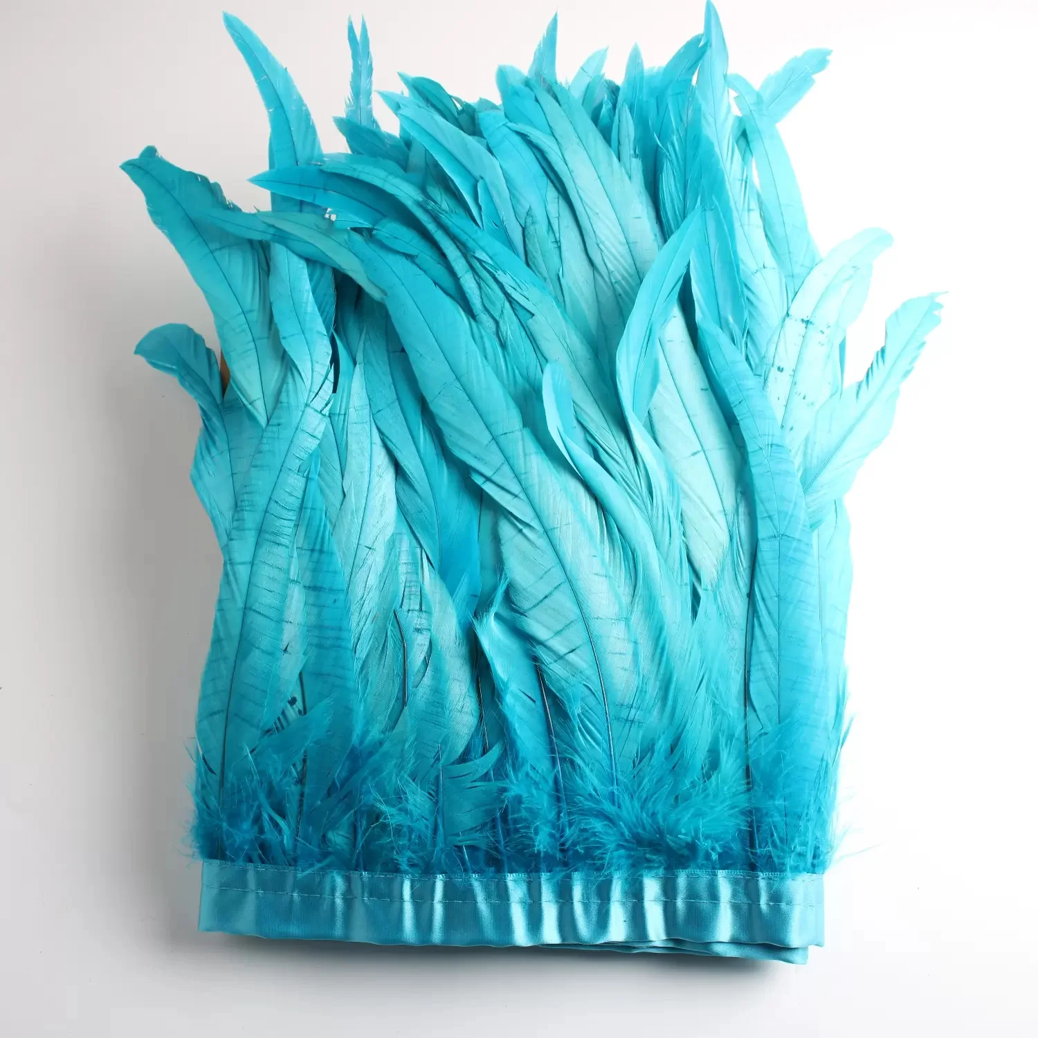 Factory Price Customized 144 Colors Rooster Tails Feather Fringes Trimming for Carnival Costume Backpacks Headdress Accessories