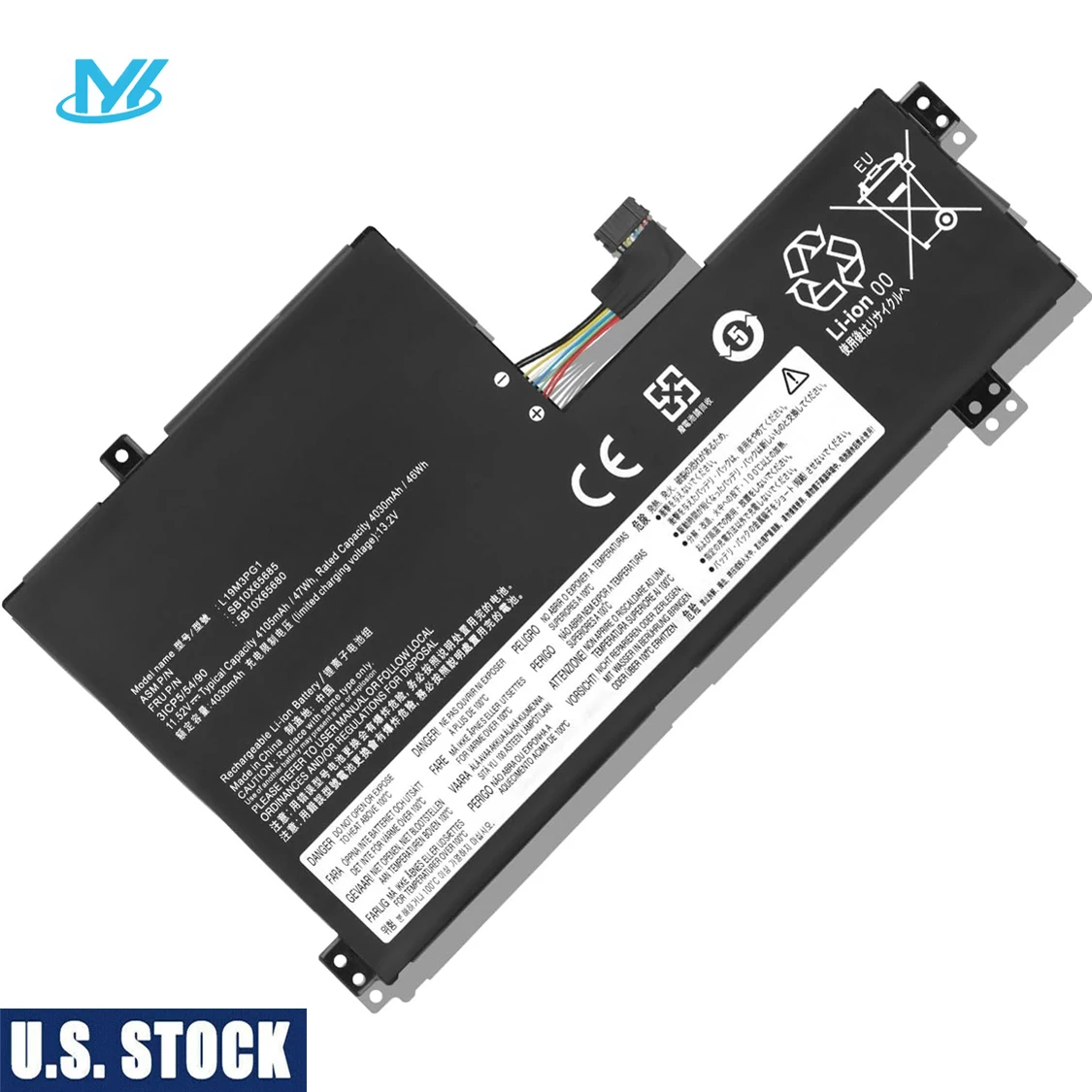 ANTIEE Batteria L19M3PG1 47Wh Per Lenovo 100e/300e Chromebook 2nd Gen E IdeaPad 3 CB 11AST5