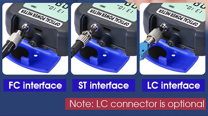 COMPTYCO Fiber Optic Tester AUA-DC7/DC5 Rechargeable OPM with LED and RJ45 tester Fiber Optic Equipment Optical Power Meter factory