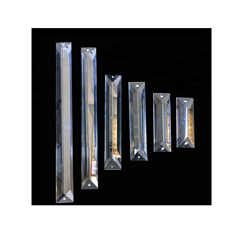 5pcs Lake Rain Drop Crystal Prisms Pendants Lighting Chandelier Parts 30*150mm 