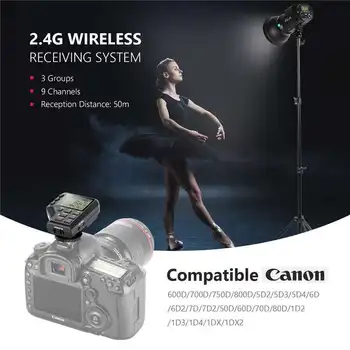 Neewer I6t Ex 600W 2.4G Ttl Studio Strobe 1/8000 HSS Flash Moonlight, Wireless Trigger/Modeling Lamp/Recycle detail image