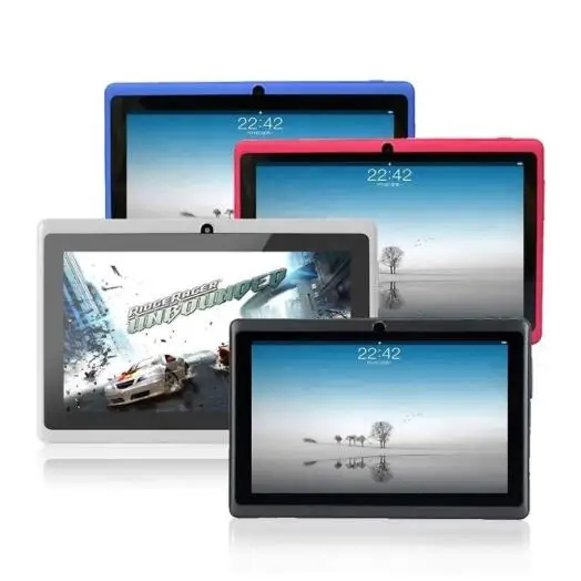 Секундная стрелка б/у планшет 7 дюймов A33 4 Гб микс 8 Гб ROM WIFI Android 4,4 1024*600 разрешение планшет Q88 в наличии на складе