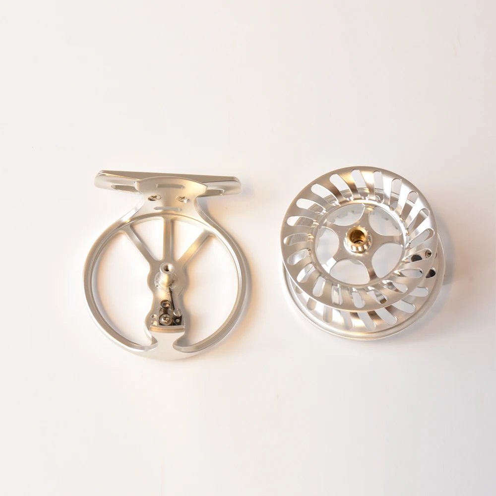 CNC Fly Reel MN Power Handle Saltwater Spinning Reels Handle Threaded Fly Reel Automatic Clutch Fishing Fish