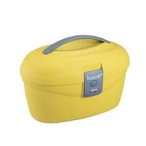 14 Inch Carry on Travel Makeup Bag Lightweight Cosmetic case Beauty Jewel Box with Mirror for Women