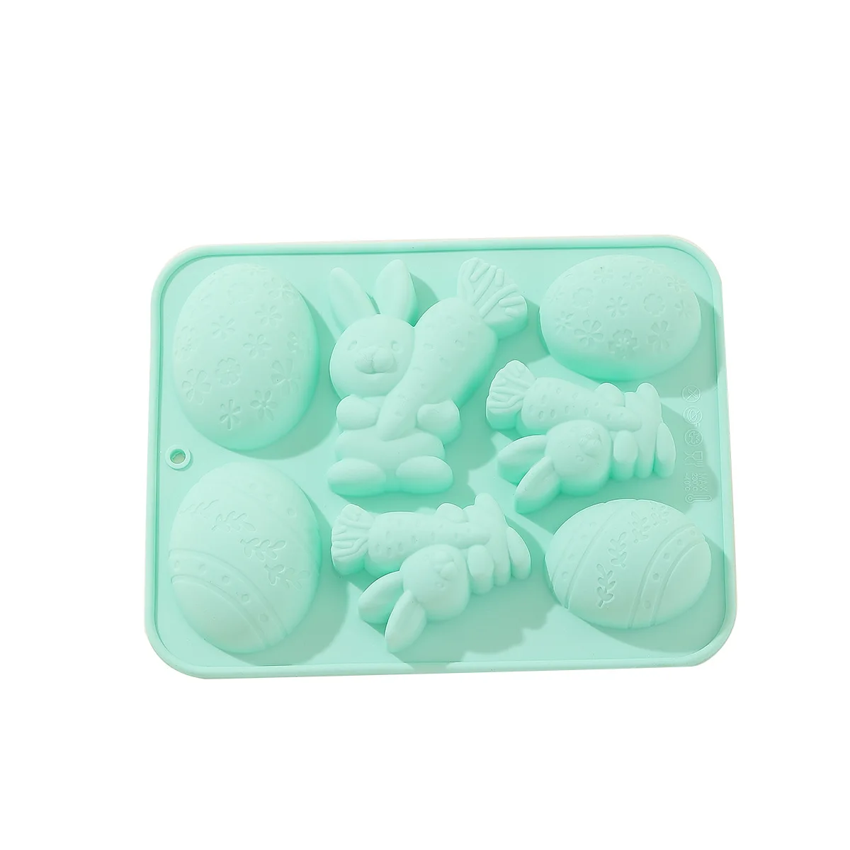 Easter for Rabbit Egg Silicone Cake Mold for DIY Home Decor Gypsum Ornament Aromatherapy Candle Pudding Mold for Festive supplier