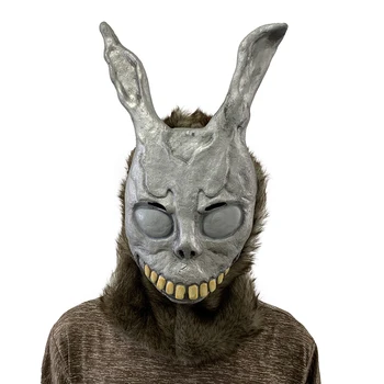 Evil Rabbit Animal Mask Donnie Darko Frank Angry Ghost Rabbit Latex Mask Horror Movie Cos Death Hallucination Terror Costume