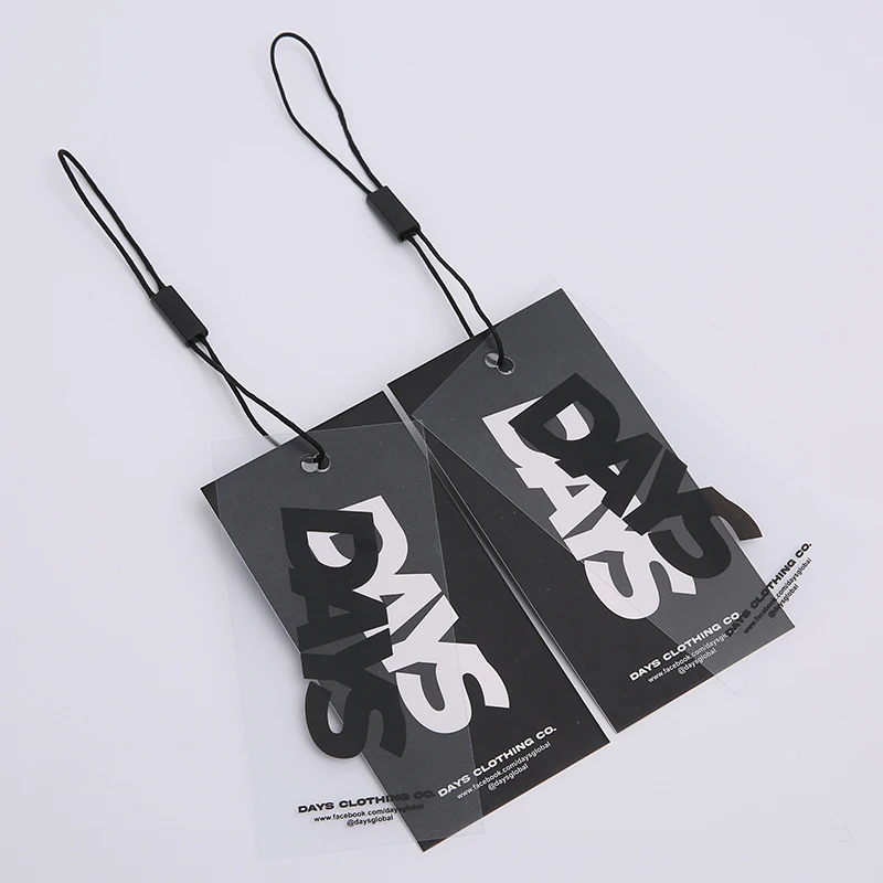 Custom Printed Logo Clear Pvc Hang Tags Garment Clothes Hangtags,Luxury ...