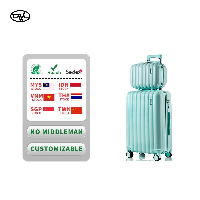 Offer 4-Piece ABS Suitcase Set Durable Lightweight Stylish Modern Classic Simple Design Waterproof Feature Luggage Set