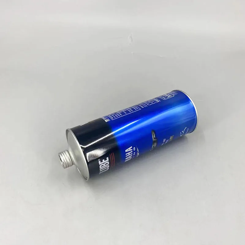 1L Round Engine Oil Can Motor Oil Tin Can With Cone Top Lid 1 Liter Printed Brake Oil Can Manufacturer