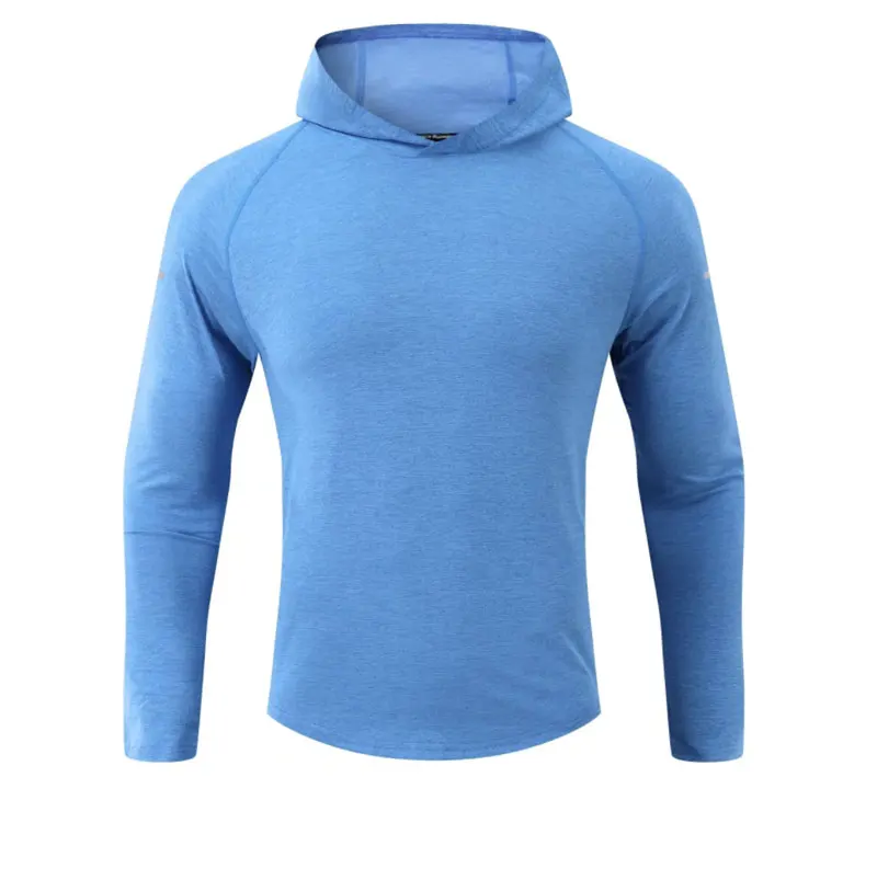 Long Sleeve Training Shirt Hoodies Logo Running Fitness Workout Men's