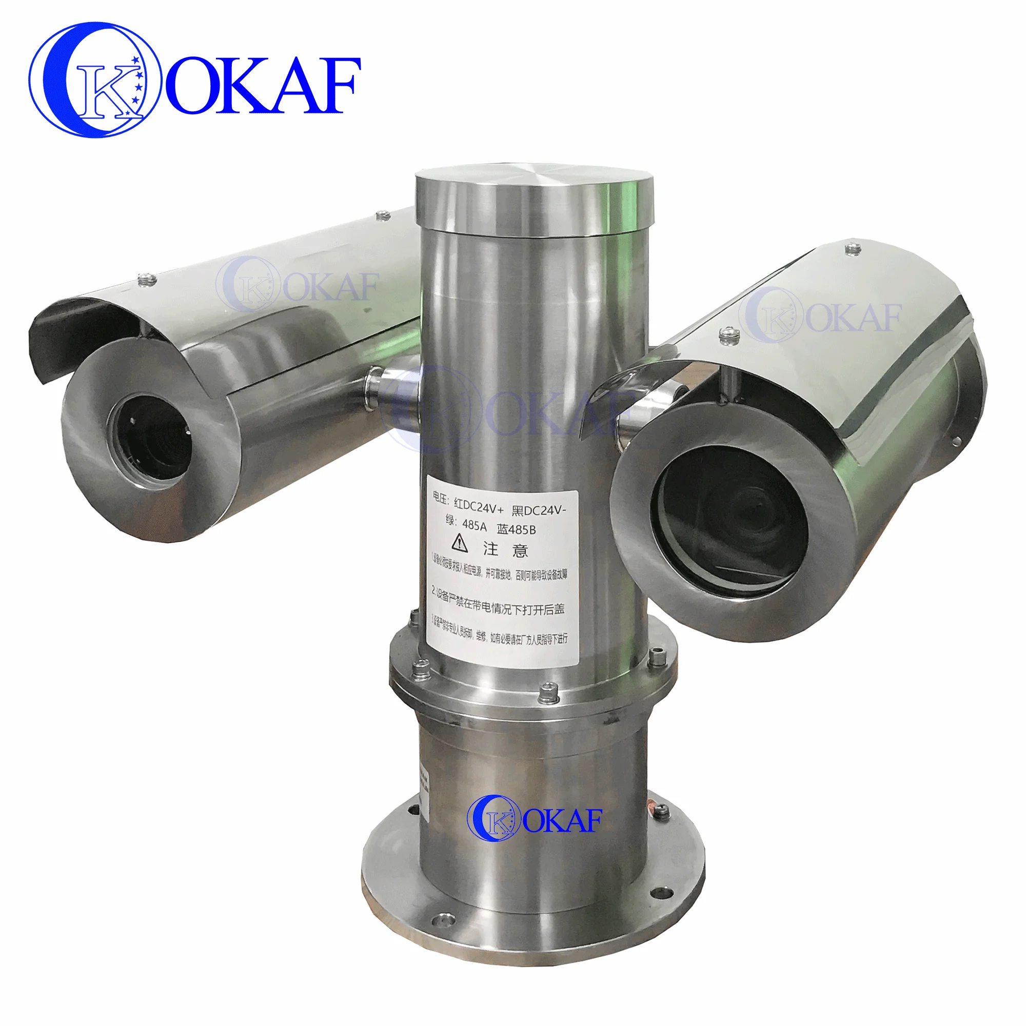 Dual Spectrum Day and Night Explosion Proof PTZ Camera Thermal Imaging Vehicle Robot Mounted CCTV Camera
