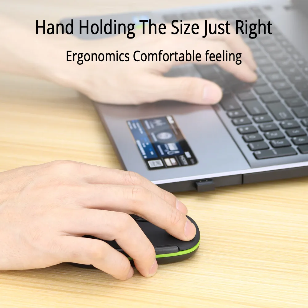 Wireless Mouse Smooth Optical Gaming Mouse Mini Ultra Slim Wireless Usb Receiver Changeable 1600DPI