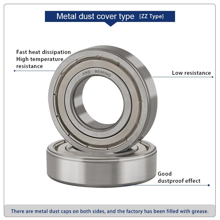 High Quality Bearing Ball Motorcycle 6301ZZ Bearing 6301 ZZ Deep Groove ...