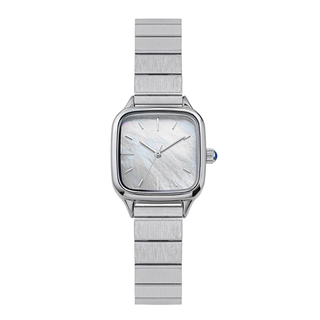 Wholesale Waterproof Square Stainless Steel Slim Lady Watch Fashion Women's Quartz Watches for Girls Customized Logo Wristwatch
