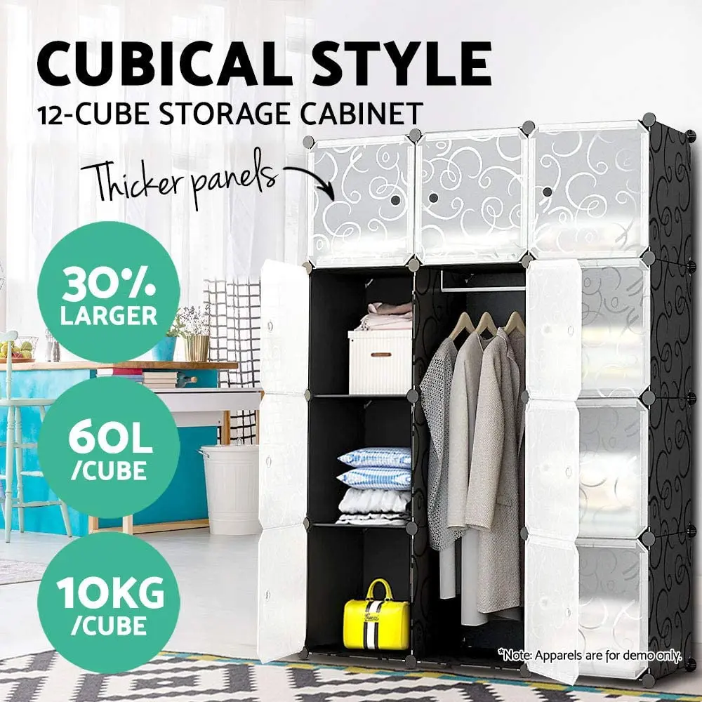 12 Cube Vêtements Organisateur Vêtements Armoire Placard Organisateur De  Stockage Étagère Armoire 