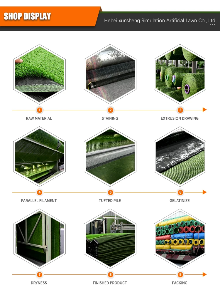 Best quality landscaping artificial synthetic lawn amusement park Rainbow slide artificial rainbow grass