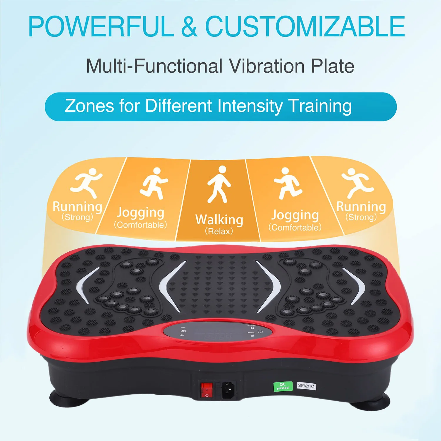 Professional Small Fitness Blue Tooth Vibration Plate Portable Exercise Vibration Platform Machine