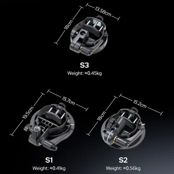 Godox S3 Aluminum Alloy Bowens Mount Flash S Type Holder Bracket Stand for V1/V860II/AD200/AD300 Pro/AD400 Video Shooting detail image