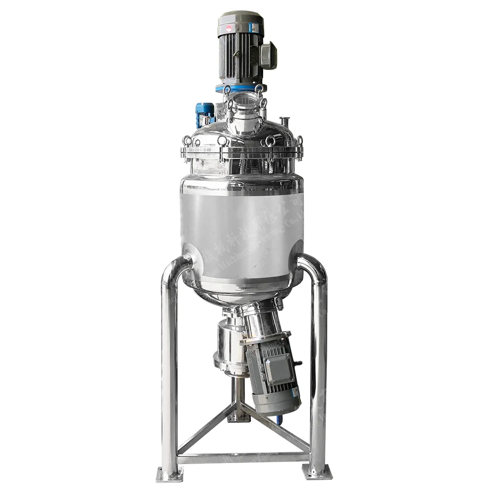 Высококачественный бак для смешивания с жаккардовым покрытием из нержавеющей стали косметический гомогенизатор жидкого крема эмульгирующая машина