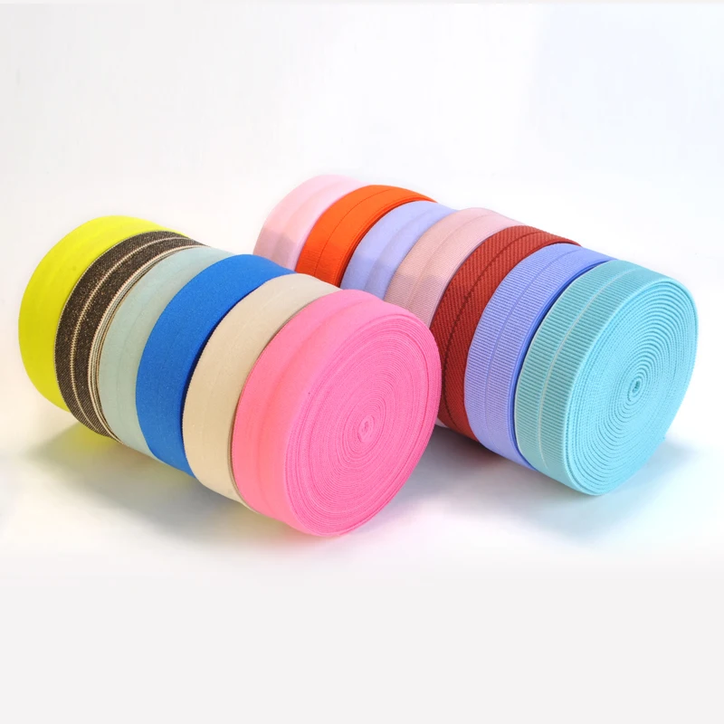 Thick Double Fold Nylon Bias Binding Tape Spandex Elastic Ribbon For ...