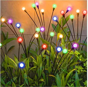 Vertak Custom LED Simulated Firefly Outdoor Waterproof Dynamic Swinging Park Landscape Lawn Solar Firefly Lights