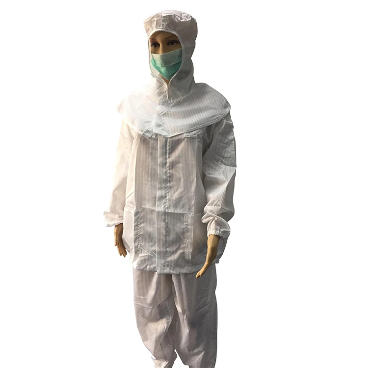 
Cleanroom Anti Static Split Suit 5mm Stripe ESD Clothings for EPA Areas 