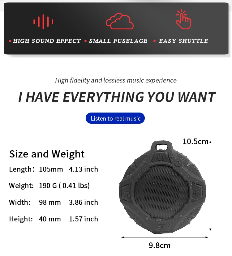 Portable Speaker Wireless Blue tooth Speaker Outdoor Sports Waterproof Bass Sound Blue tooth Speakers - ANKUX.COM