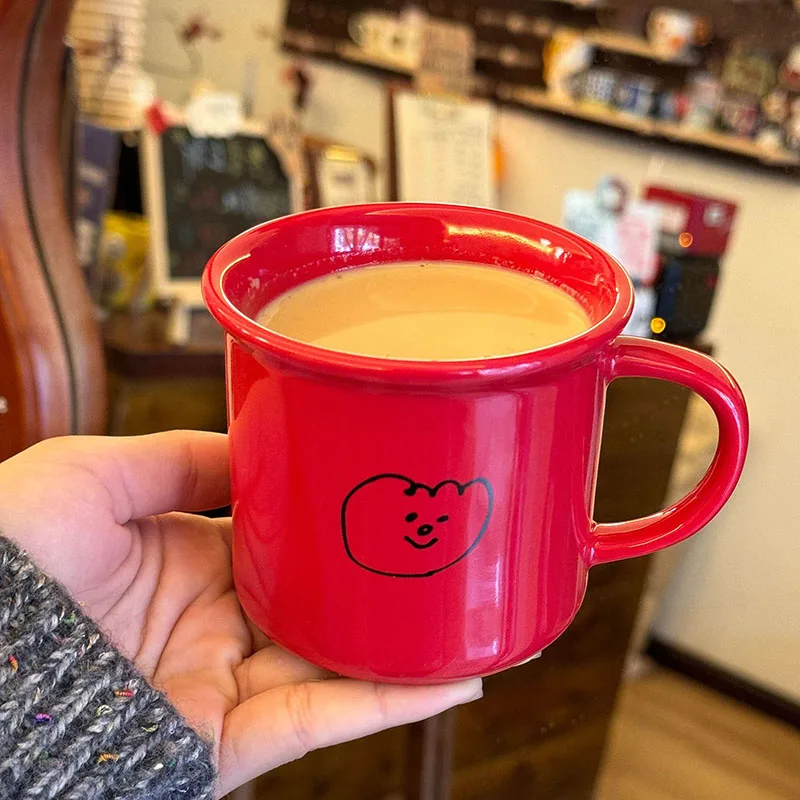 Original Simple Red Mug 300ml Coffee Mug