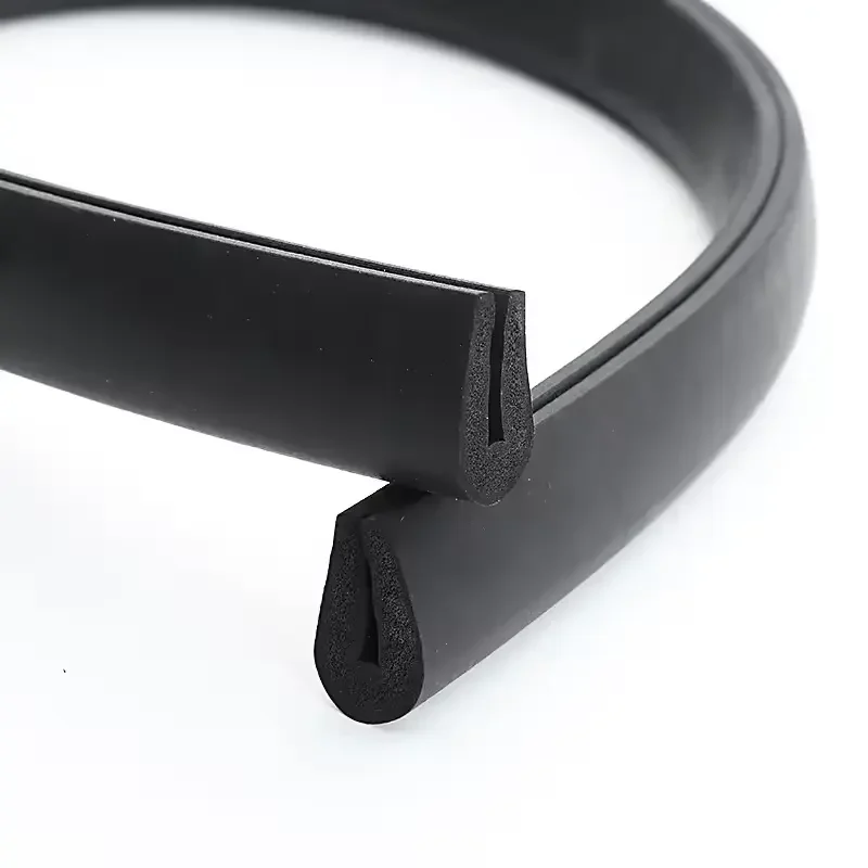 Factory Custom Various Types EPDM PVC TPE Foam Edge Guarding Rubber Strip U Shape Rubber Strip Moulding Extrusion Seal Strip