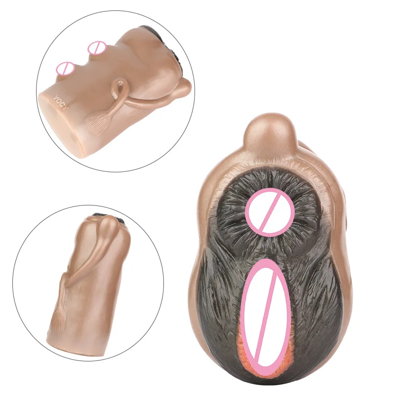 Male Sex Toys Male Masturbator, Adult Sex Toys for Men,Ultra Realistic Textured Tight Vagina Anus & Mouth  Toys-Fair