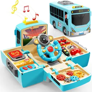 EPT Wholesale Deformation School Bus Pretend Play Driving Simulator Car Toy