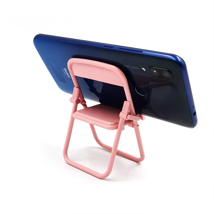 Supports Téléphone Mini Chaises Pliantes - Lot De 20, Multicolores, En ABS - Idéal Bureau, Décoration, Rangement
