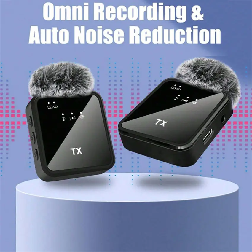 F11-2 F15 Wireless Microphone Connector 3 in 1 HandsFree Reporting Wireless Lapel Microphone for Mobile Phone Street Interview