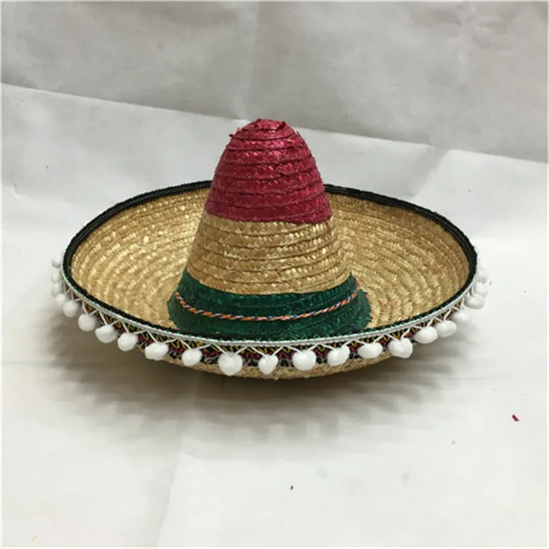メキシコのソンブレロ帽子 大人のコスチューム フェスタ用 しぼり入り