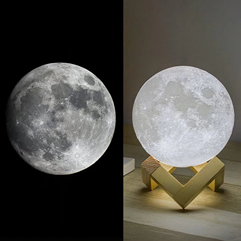 New Full Moon Lamp with Air Humidifier 880ml 3D Moon Lamp light Diffuser Aroma Essential Oil USB Ultrasonic Humidificador Night Cool Mist Purifier 