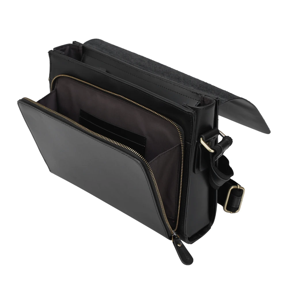 TIIDNG Custom Small Waterproof Genuine Leather Messenger Bag Real Leather Satchel Bag