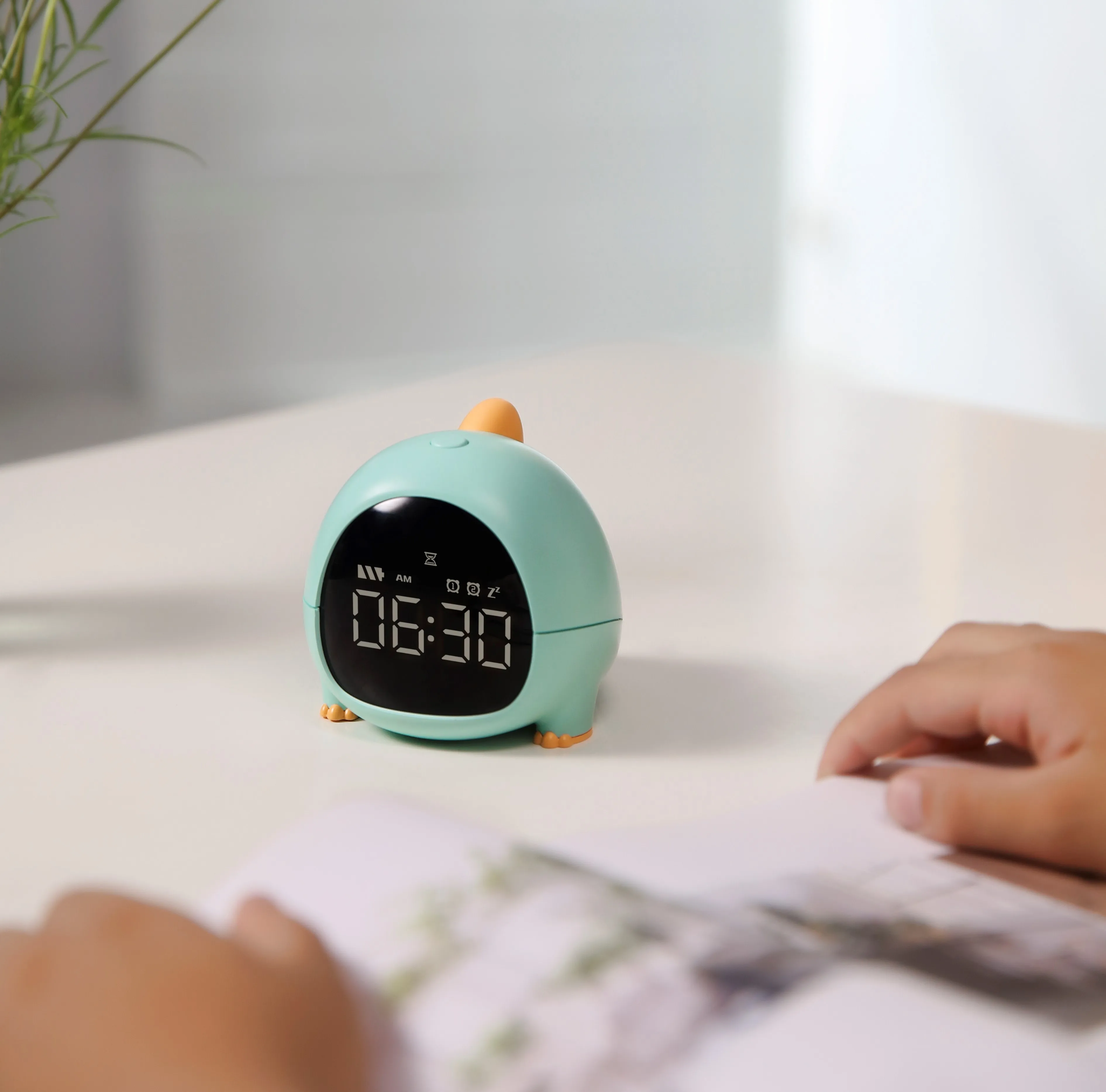 thumbnail image 2 of Square Digital Alarm Clock - Small Pointed Display For Kids, Students & Travel 2 of 11