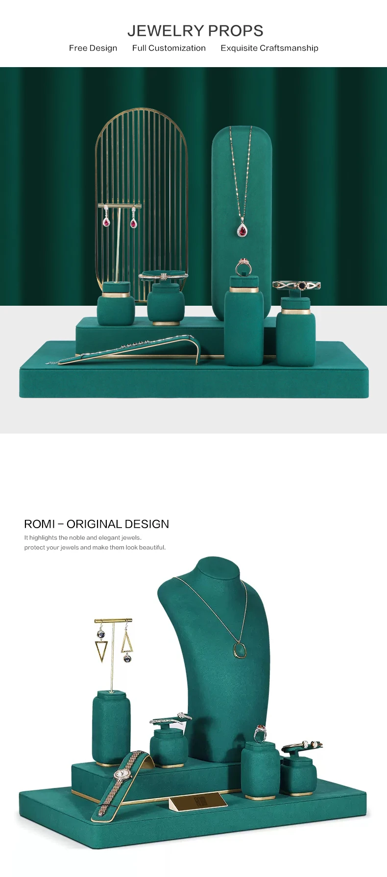 Romi Rack Jewelry Packaging Display Ultrafiber Earrings For Jewelry