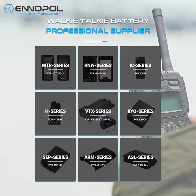ENNO Replacement Lithium-Ion Rechargeable Battery Motorola Sepura Walkie Talkie Pilas Para Radio Two Way Radio Batteries