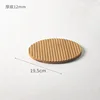Plato circular de diseño liso, 19,5 cm
